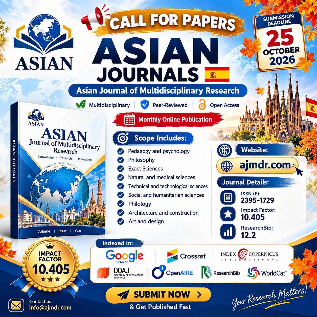 					View Vol. 19 No. 10 (2026): Asian journal of multidisciplinary research (AJMDR) 
				
